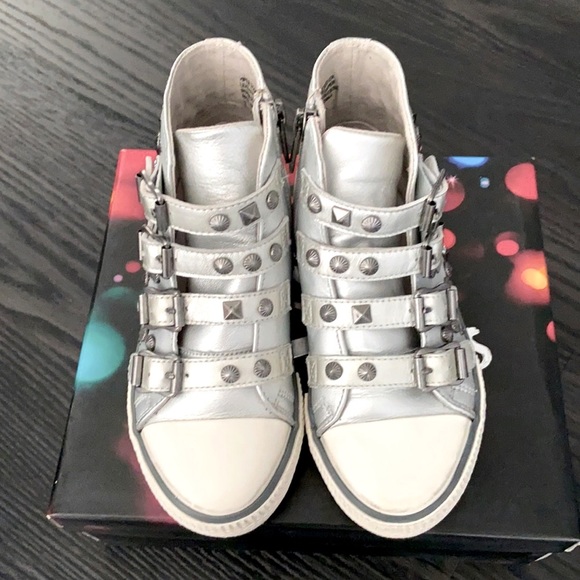 Ash Viper Silver Studded High Tops - Picture 3 of 8